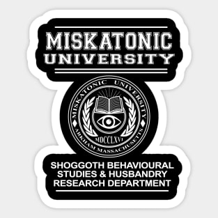 Miskatonic University Shoggoth research department - HP Lovecraft Sticker